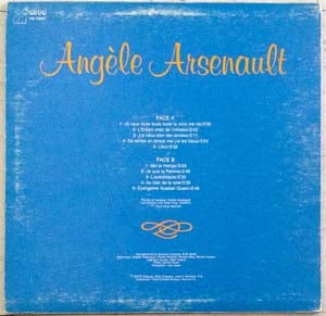 Angèle Arsenault – Libre- 33 Tours - vinyle - album - record
